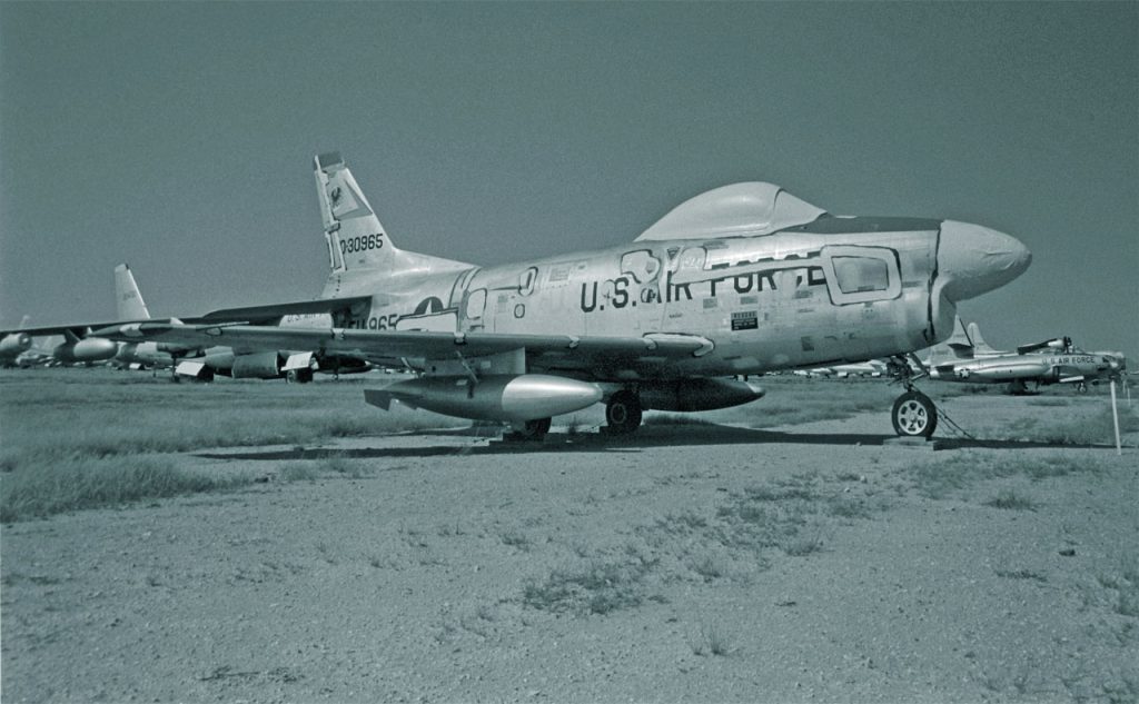 Boneyard Files: North American F-86 Sabre - The Silver Shadow of the Mojave 16 0 30965 F86D DM 1280