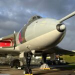 Avro Vulcan XM594 continues to receive attention for structural repairs and ongoing maintenance. [Photo by Howard Heeley, Down To Earth Promotions]