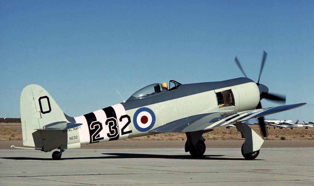 1 Sea Fury N232 @ Mojave 1970 Jim Larsen