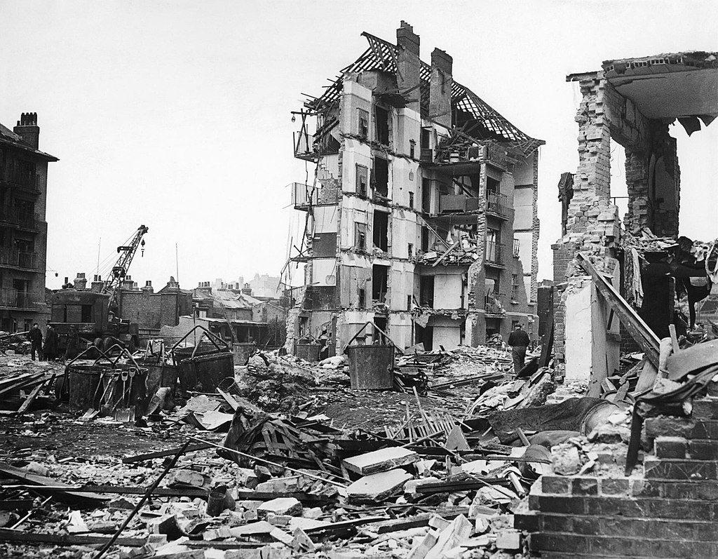 1024px Damage Caused by V2 Rocket Attacks in Britain 1945 imperial war museum 1