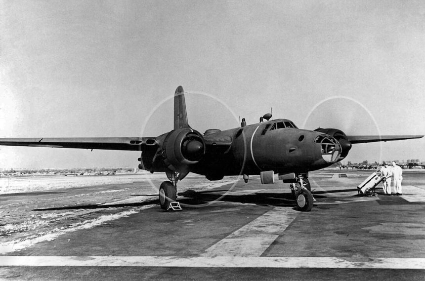 1088px North American XB 28 running up