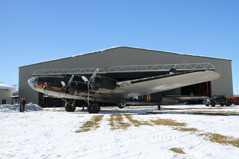 The late David Tallichet's B-17G Flying Fortress known as "The Movie Memphis Belle" is returning home to Geneseo, New York to join the fleet of the National Warplane Museum. (photo via NWM)
