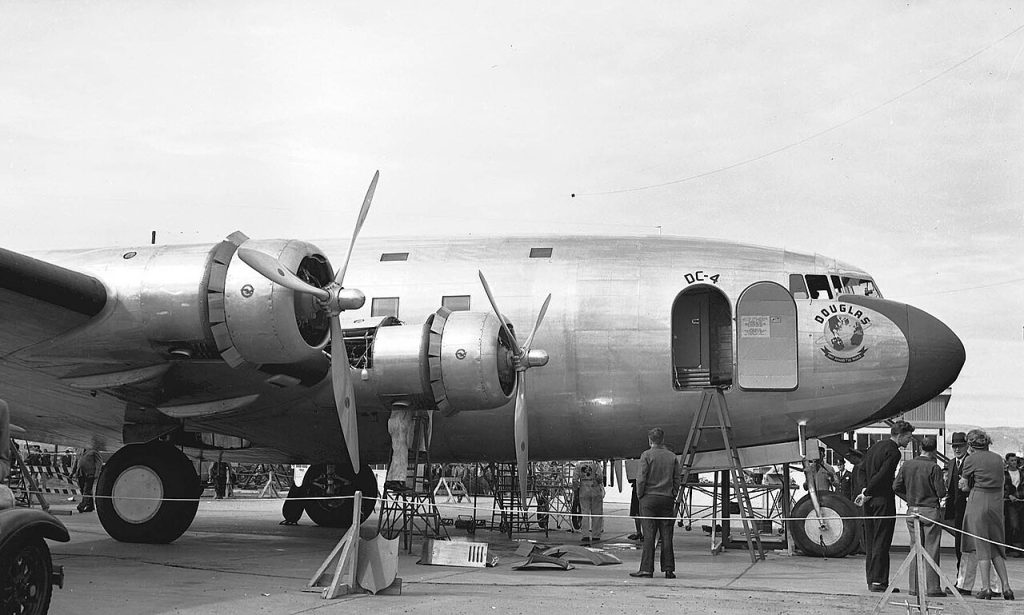 Today In Aviation History: First Flight of the Douglas DC-4E 12 1280px DC 4nxNoseCloseup 4411721523