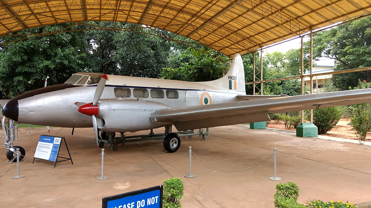 1280px De Havilland Dove on display at HAL Aerospace museum Bangalore