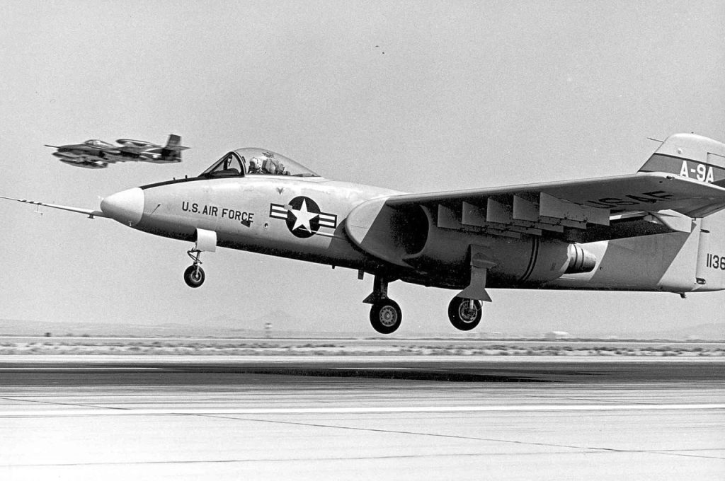 Today In Aviation History: First Flight of the Northrop YA-9 13 1280px Northrop A 9A at touchdown