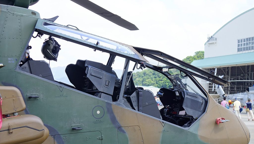 Today In Aviation History: First Flight of the Kawasaki OH-1 Ninja 12 1280px jgsdf oh 132634 cockpit right rear view at maizuru air station july 27 2014