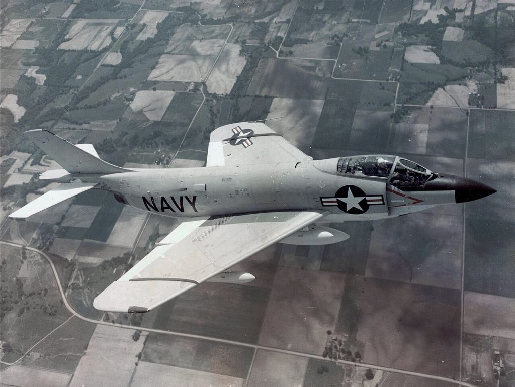 Today In Aviation History: First Flight of the McDonnell F3H Demon 14 1280px mcdonnell f3h 2n demon in flight in 1956