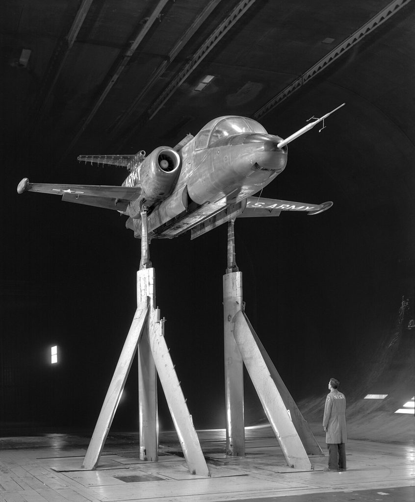 Today In Aviation History: First Flight of the Lockheed XV-4 Hummingbird 11 1280px xv 4a hummingbird vtol research vehicle in ames 40x80 wind tunnel a 33194