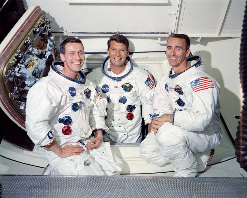 1350px The Apollo 7 Prime Crew GPN 2000 001160 1