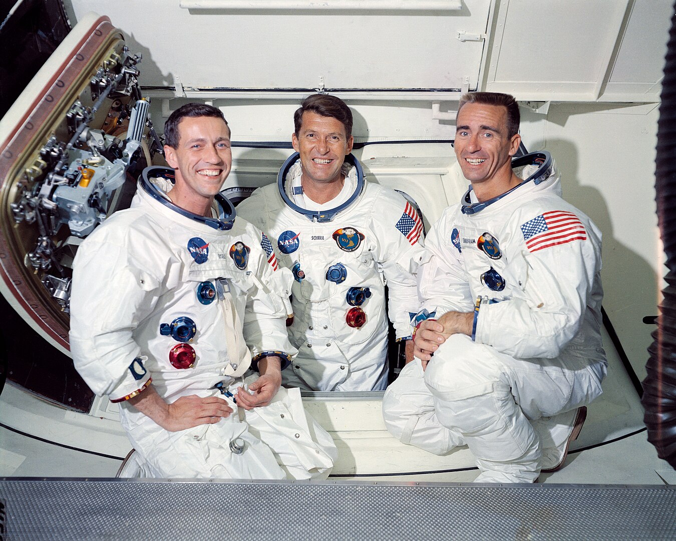 1350px The Apollo 7 Prime Crew GPN 2000 001160