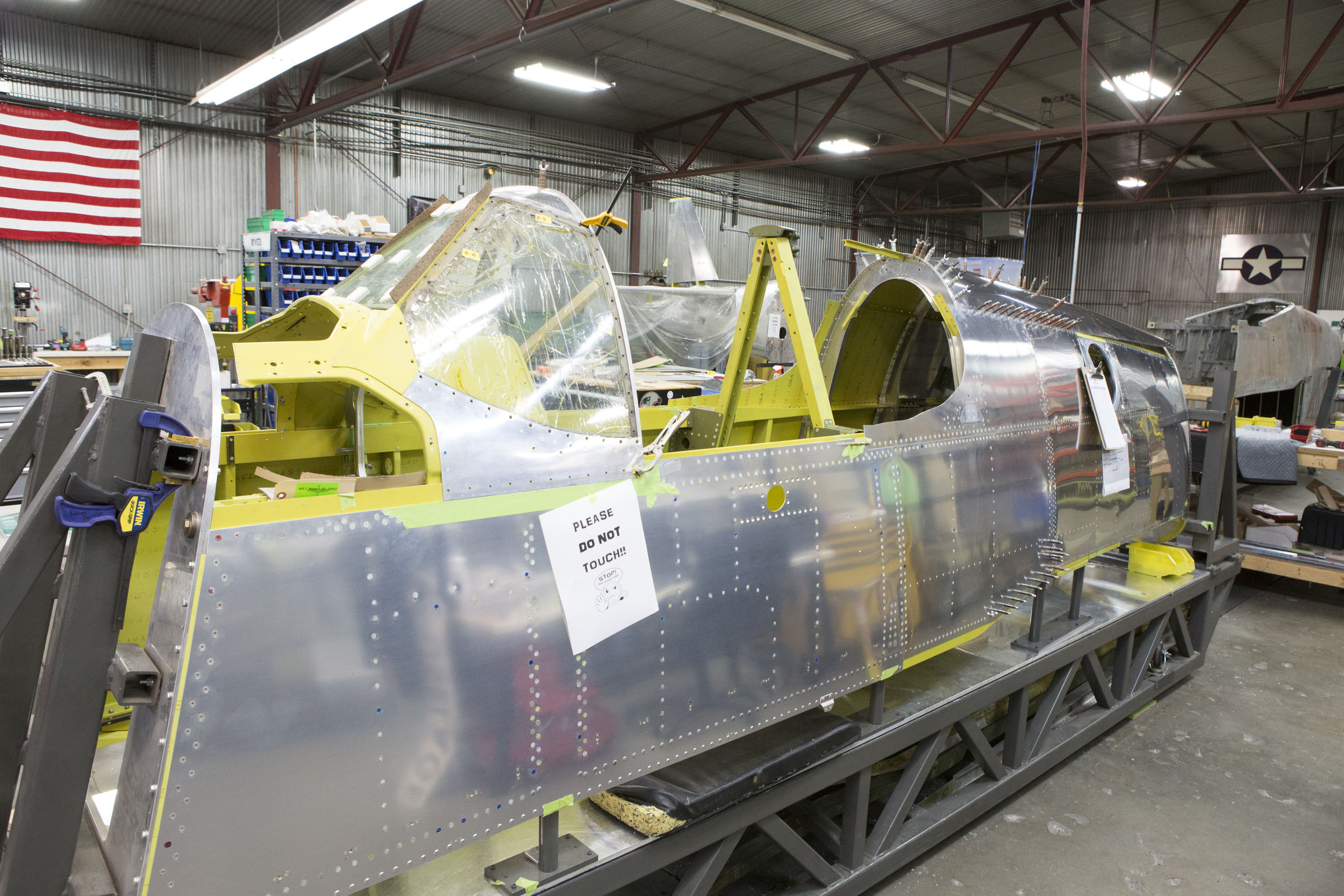The fuselage as she looked by October, 2015. (photo via AirCorps Aviation)