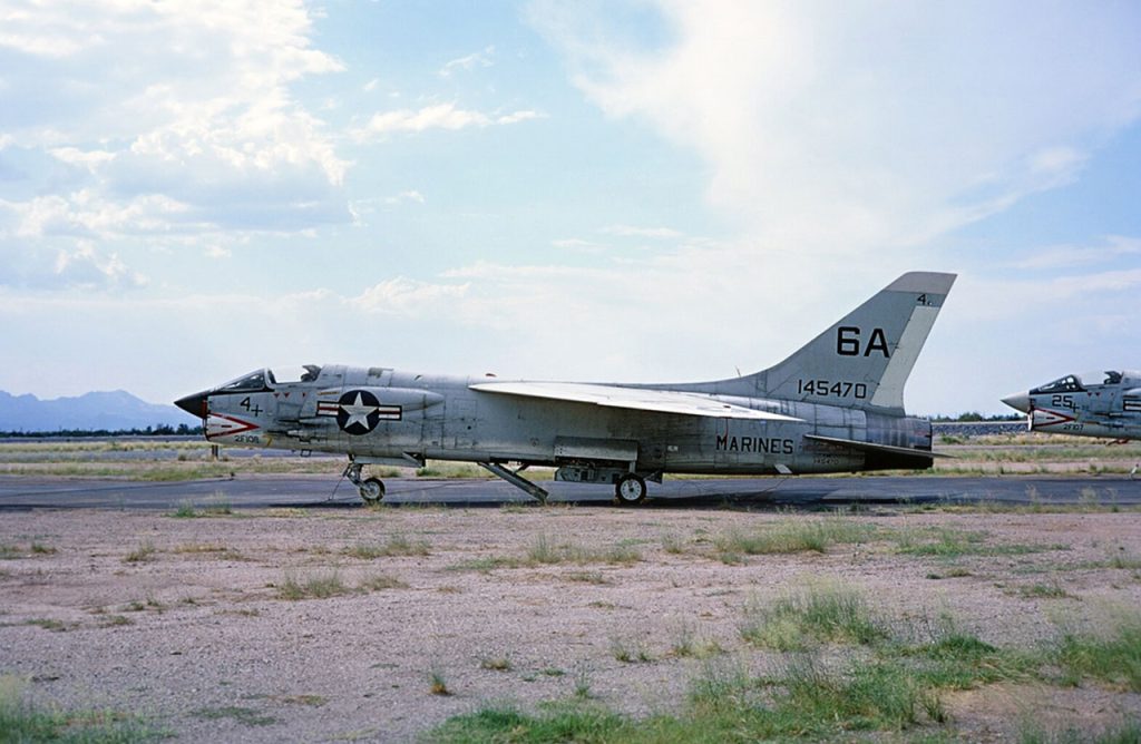 Boneyard Files: Vought F-8 Crusader - The Last Gunfighter in the Dust 11 145470 Chance Vought F 8 Crusader USMC 6A Tom Baillie Davis Monthan 10091968 1280a