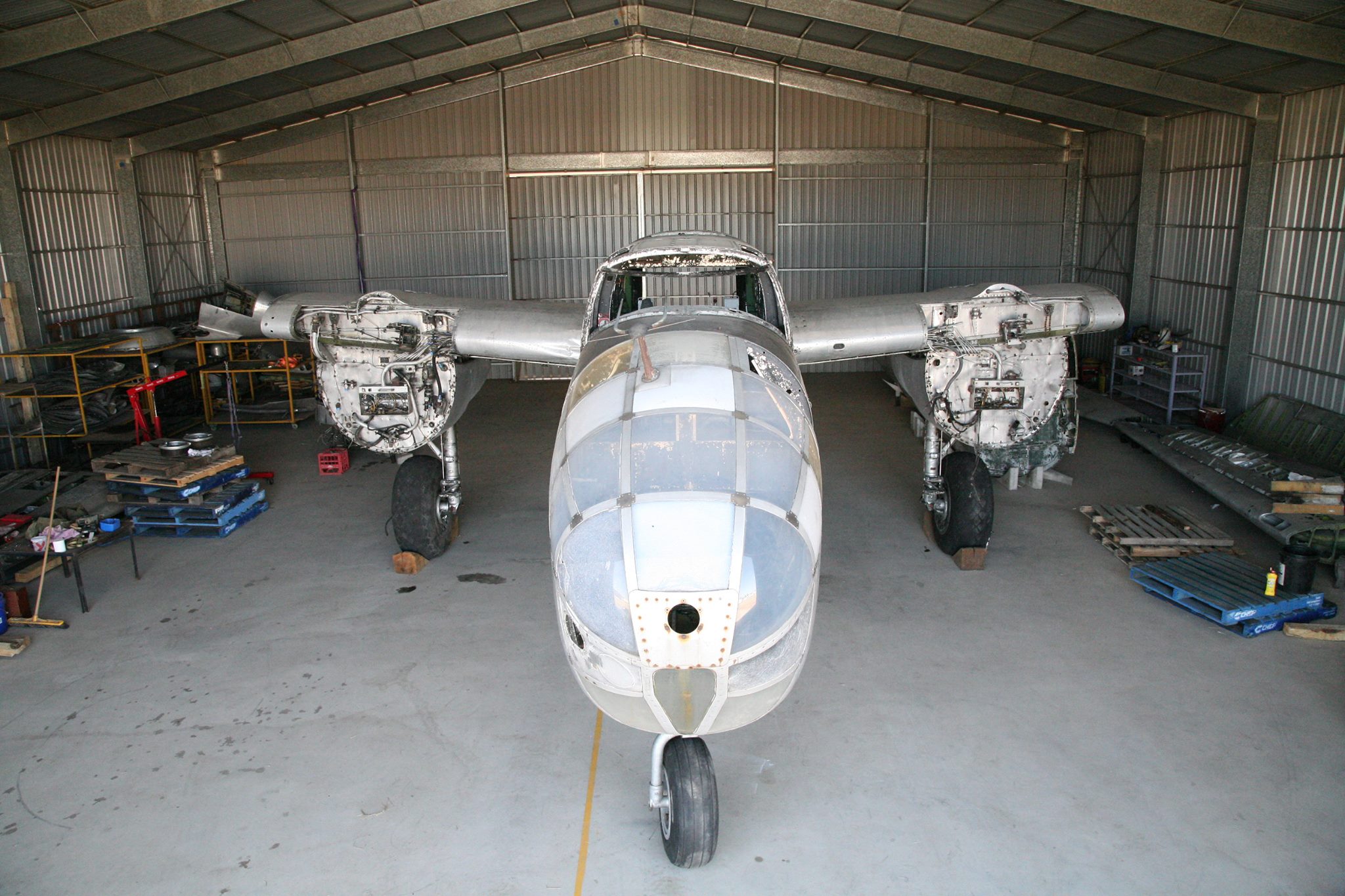 Reevers' B-25J before the real restoration work commenced. (photo via Reevers)