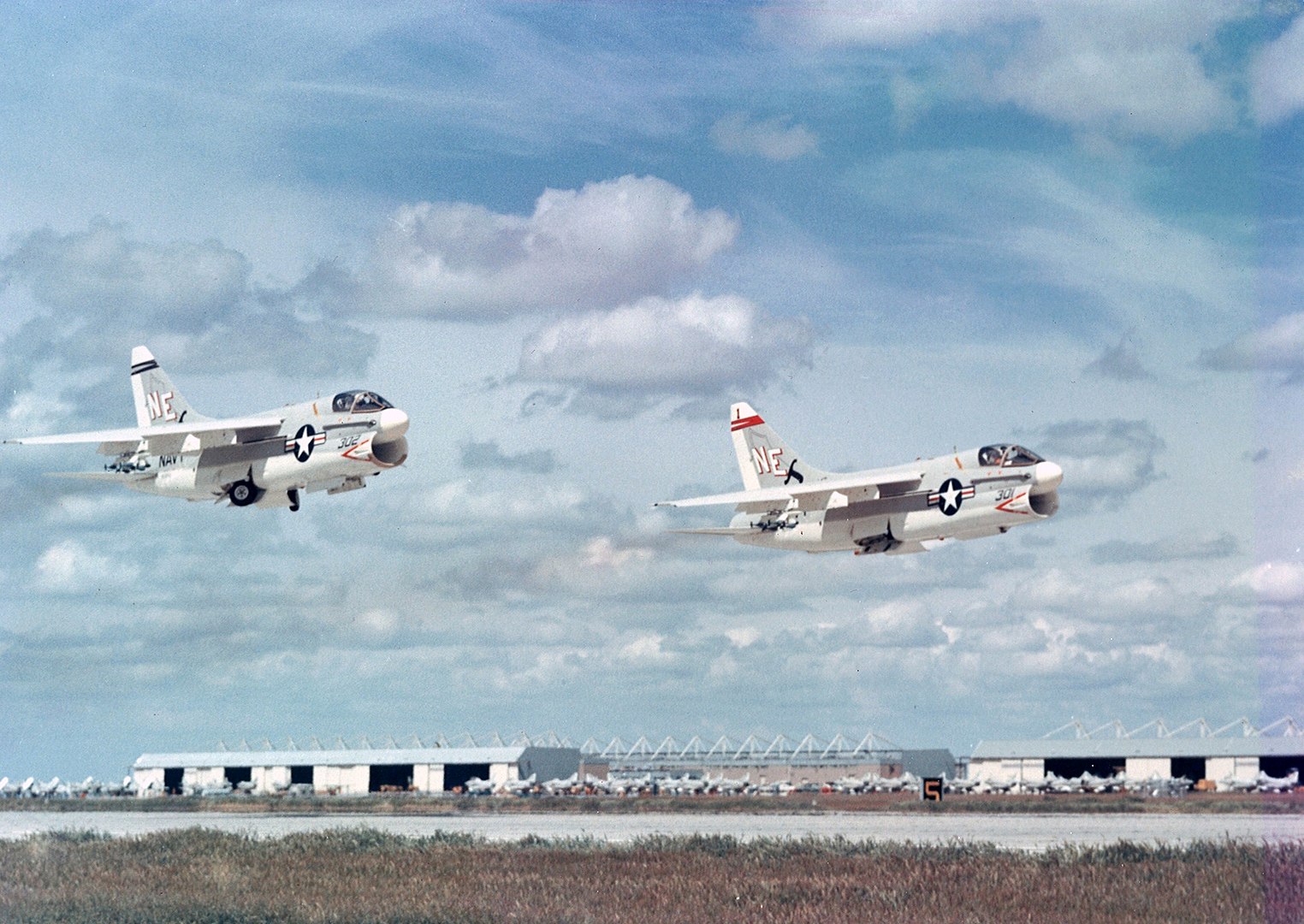 1524px A 7As VA 147 taking off from NAS Lemoore 1967