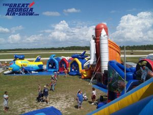 The GGAS KidZone will feature a variety of bouncy houses,aviation-themed inflatables and face painting.