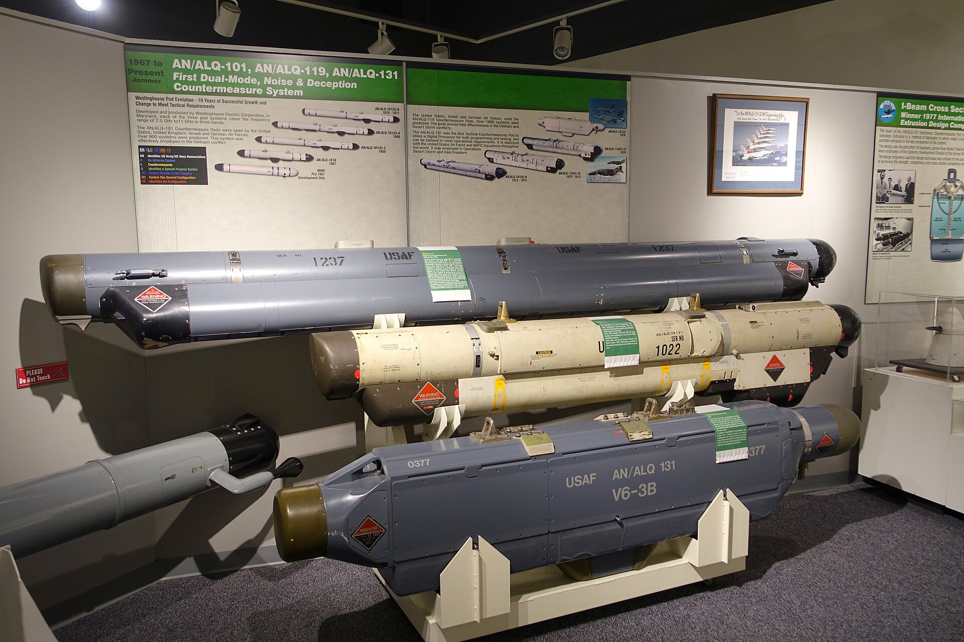 Avro Vulcan over the Falklands; XM597 and the Black Buck Raids 19 1920px AN ALQ 101 AN ALQ 119 and AN ALQ 131 dual mode noise and deception countermeasure systems National Electronics Museum DSC00454