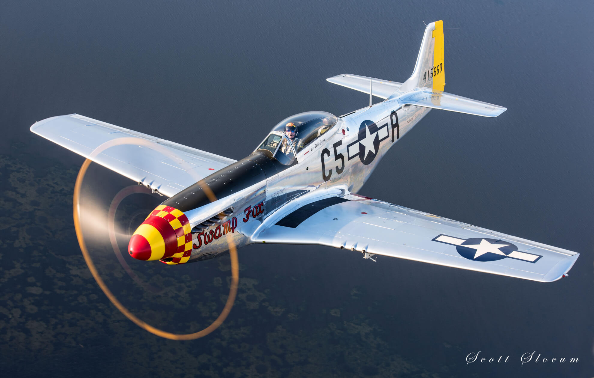 1944 North American Aviation P 51D Mustang Swamp