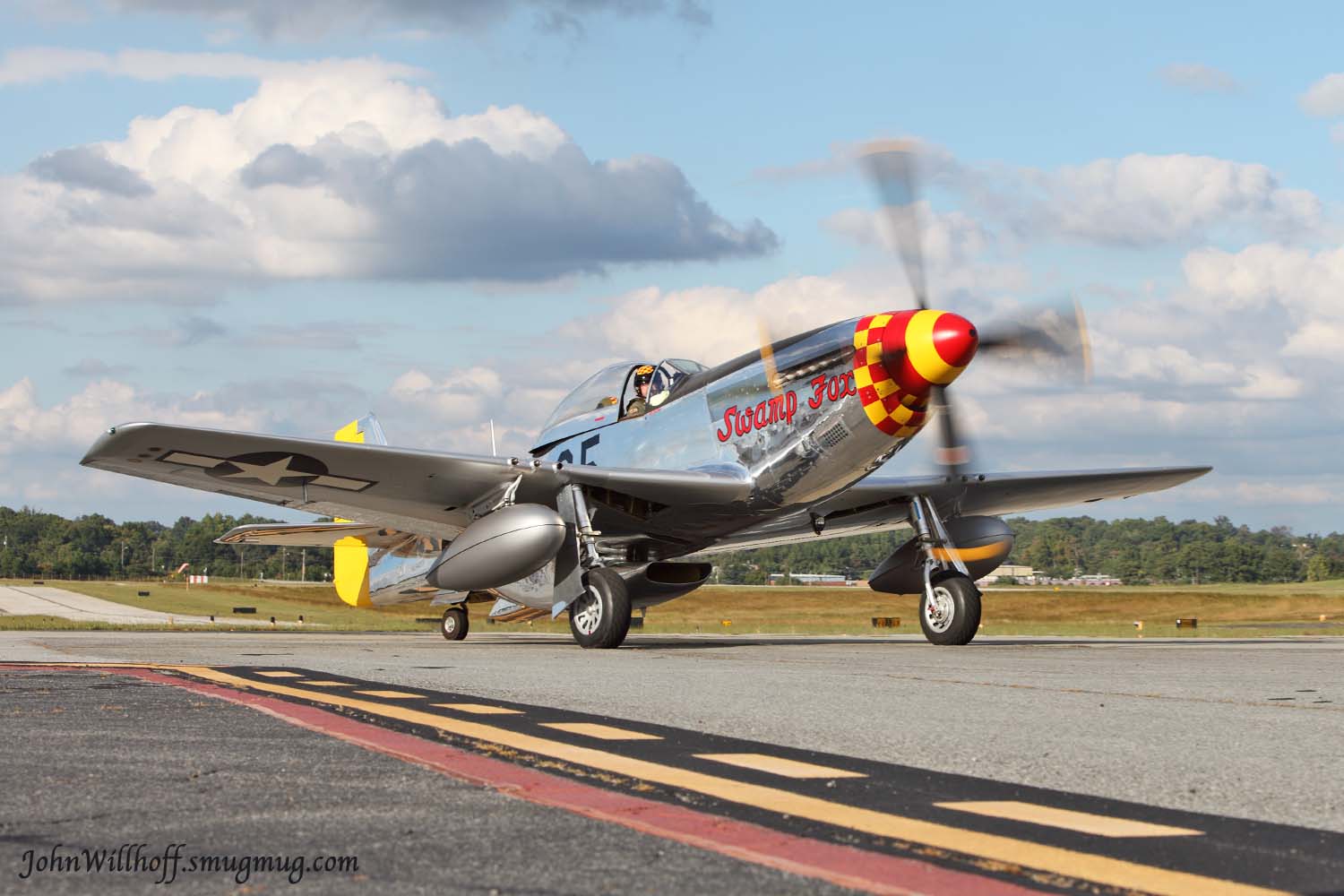 1944 North American Aviation P 51D Mustang Swamp Fox John Willhoff