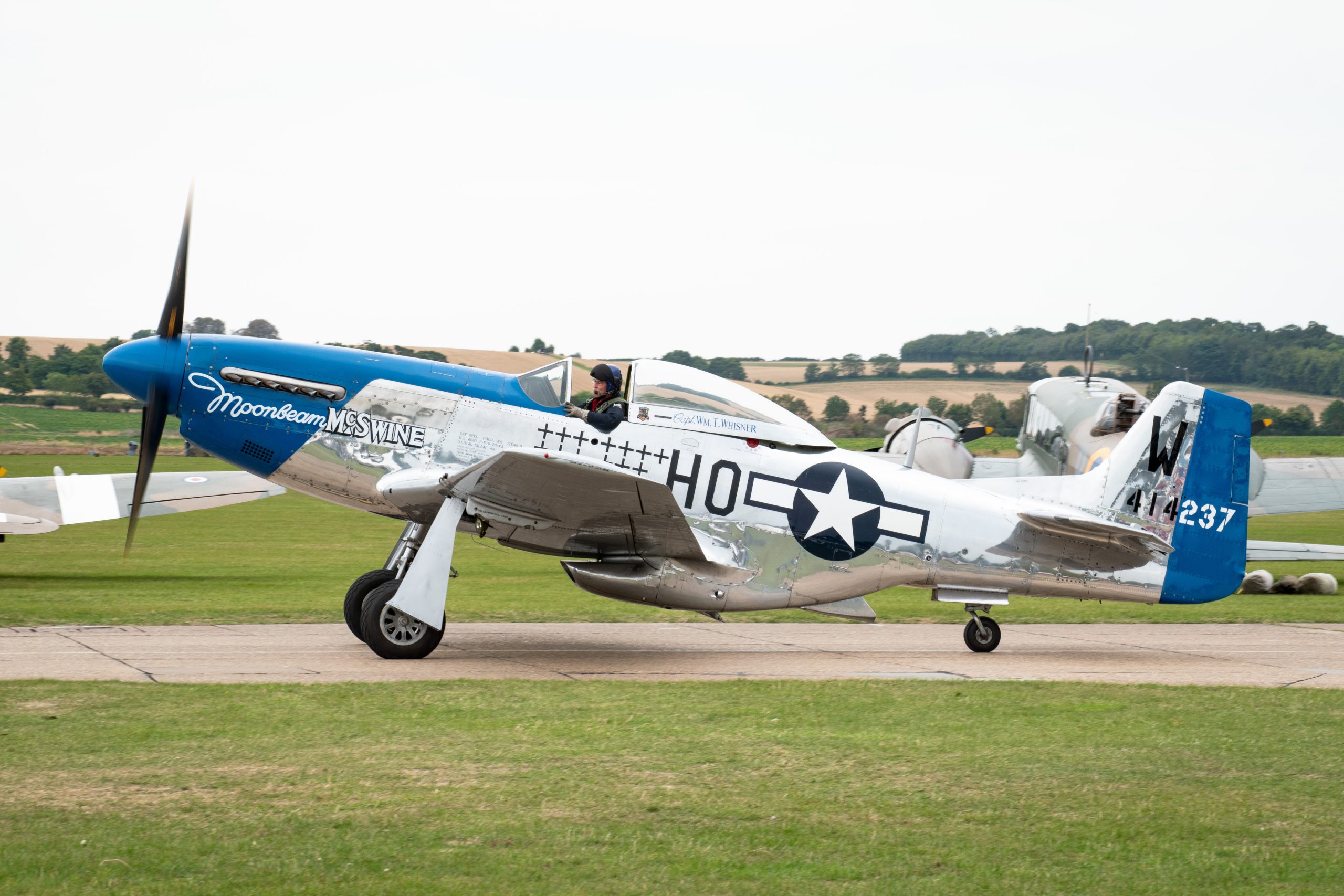 1944 P 51 Mustang ‘Moonbeam McSwine joins the Biggin Hill fleet Flyaspitfire