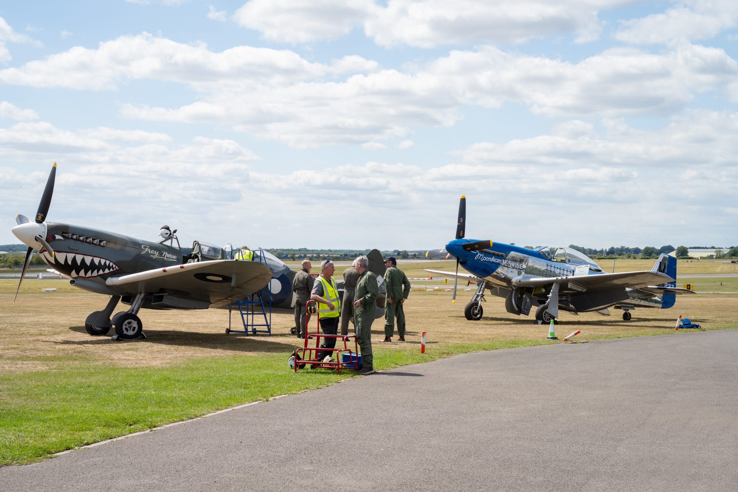 1944 P 51 Mustang ‘Moonbeam McSwine joins the Biggin Hill fleet and Spitfire