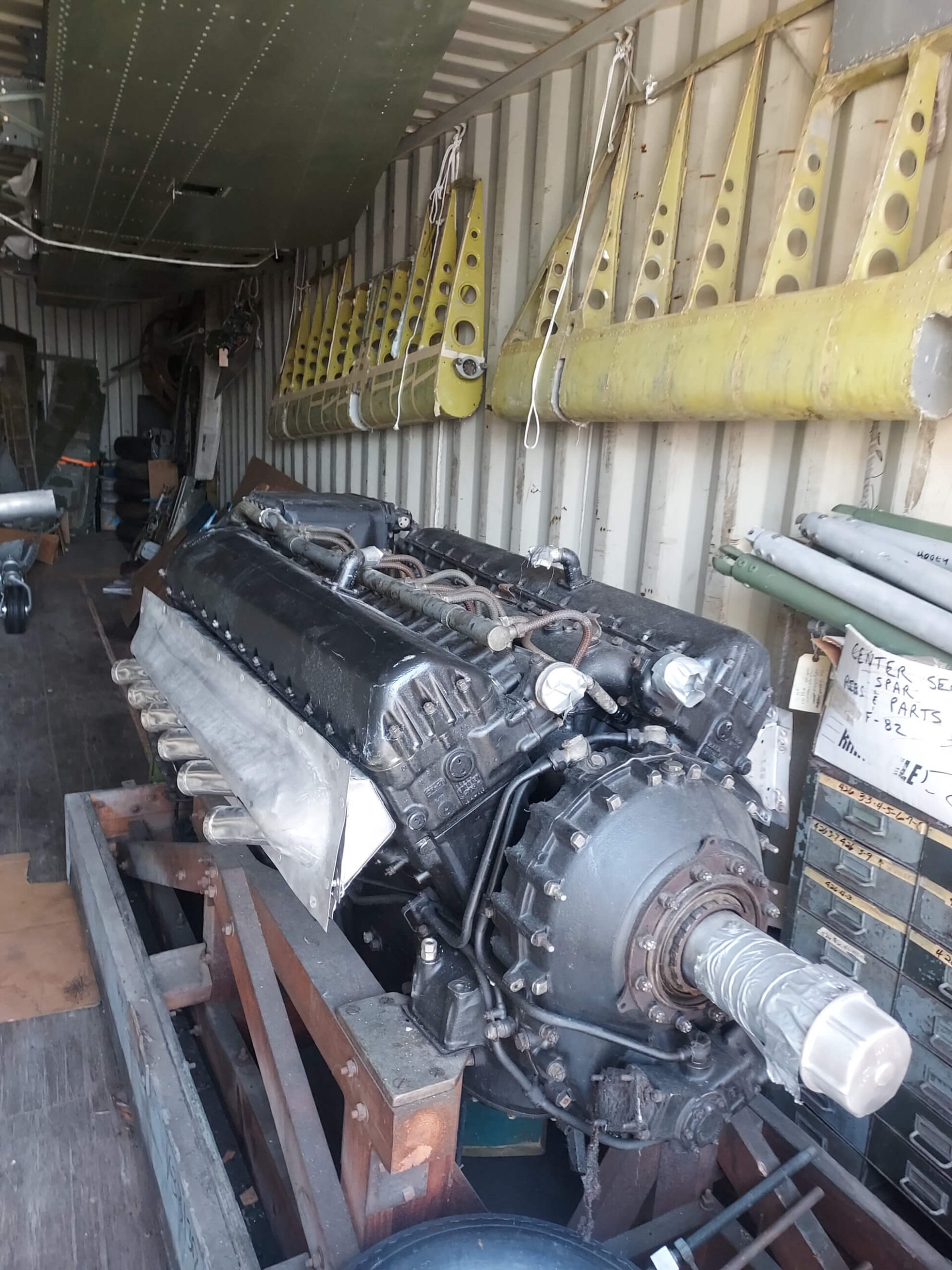 Platinum Fighter Sales Announces Restoration of P-51D Mustang into Dual-Control TF-51 11 1944 P 51D Project Rolls Royce 7 Engine scaled 1