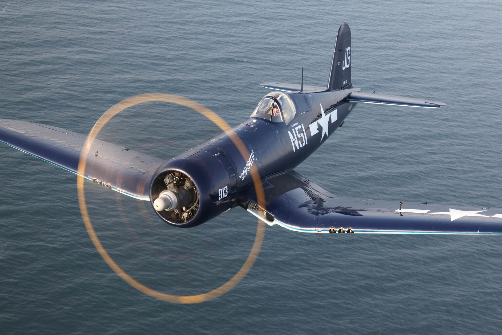 1945 Goodyear FG 1D Corsair Air to Air 4 BuNo 67089