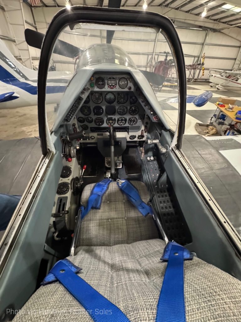 1945 North American Aviation P 51D Mustang N51T. Cockpit