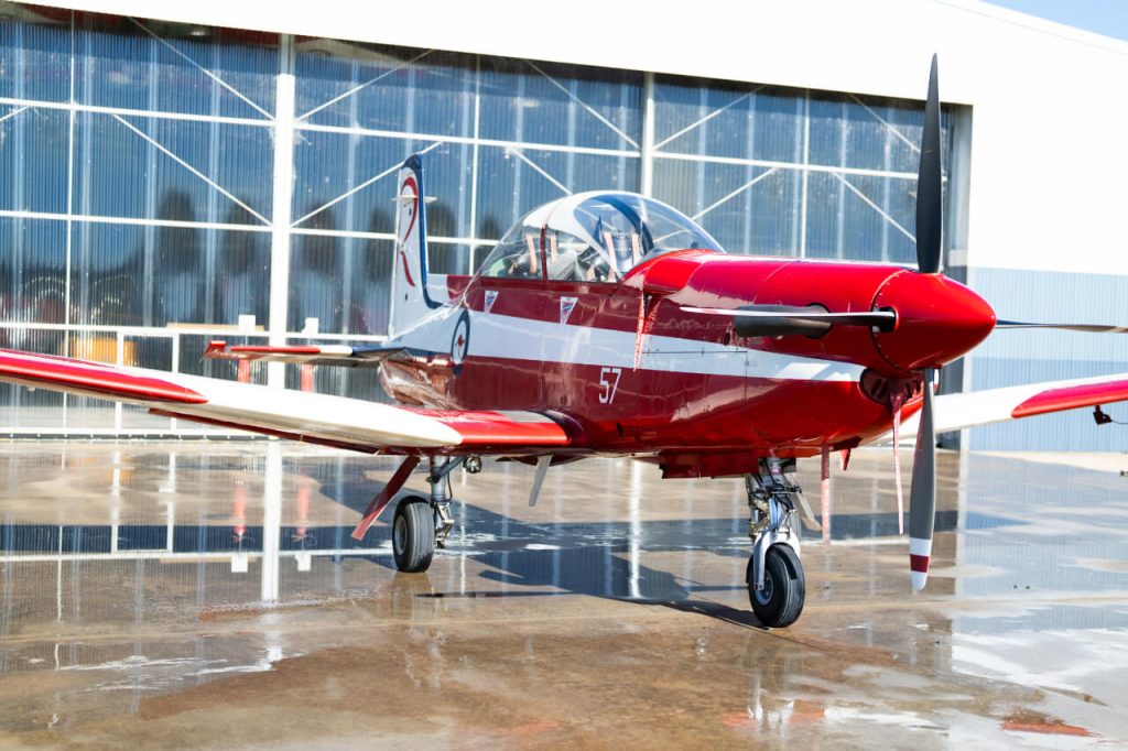 Royal Australian Air Force Aerobatic Team's 1991 Pilatus PC-9/A listed for Sale by Platinum Fighter 10 1991 pilatus pc 9 a vh ymk former raaf roulettes aerobatic 22