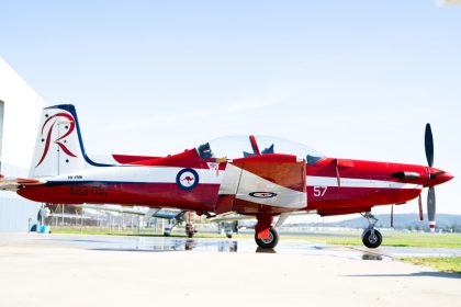 1991 pilatus pc 9 a vh ymk former raaf roulettes aerobatic