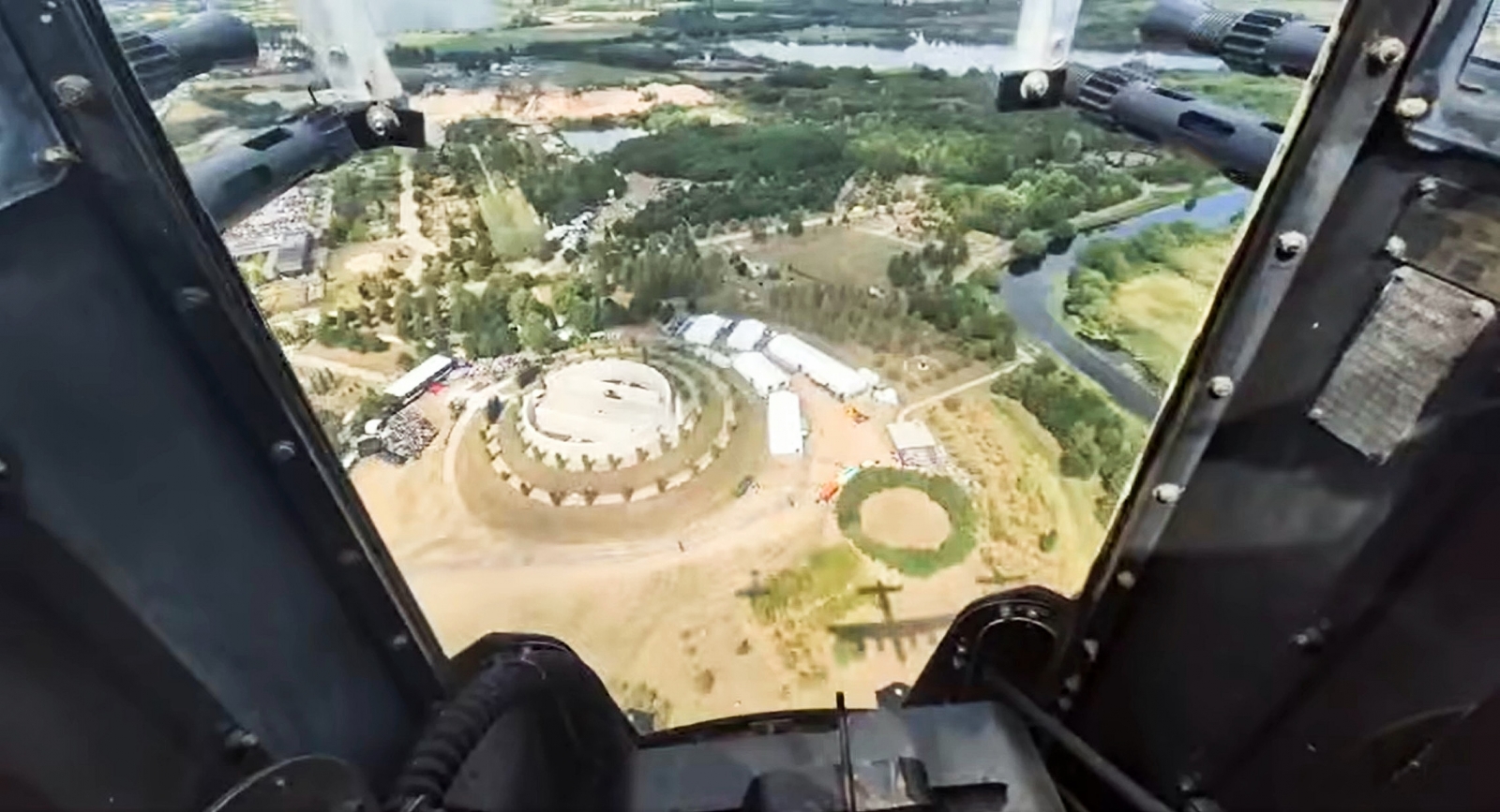 2. VJ Day 80 view from Lanc rear turret BBMF