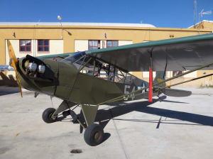 Piper L-4 Grasshopper 12965 (EC-AJY), restored to its original flying condition and livery.