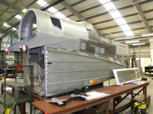 Hampden fuselage coming together at RAFM-Cosford.
