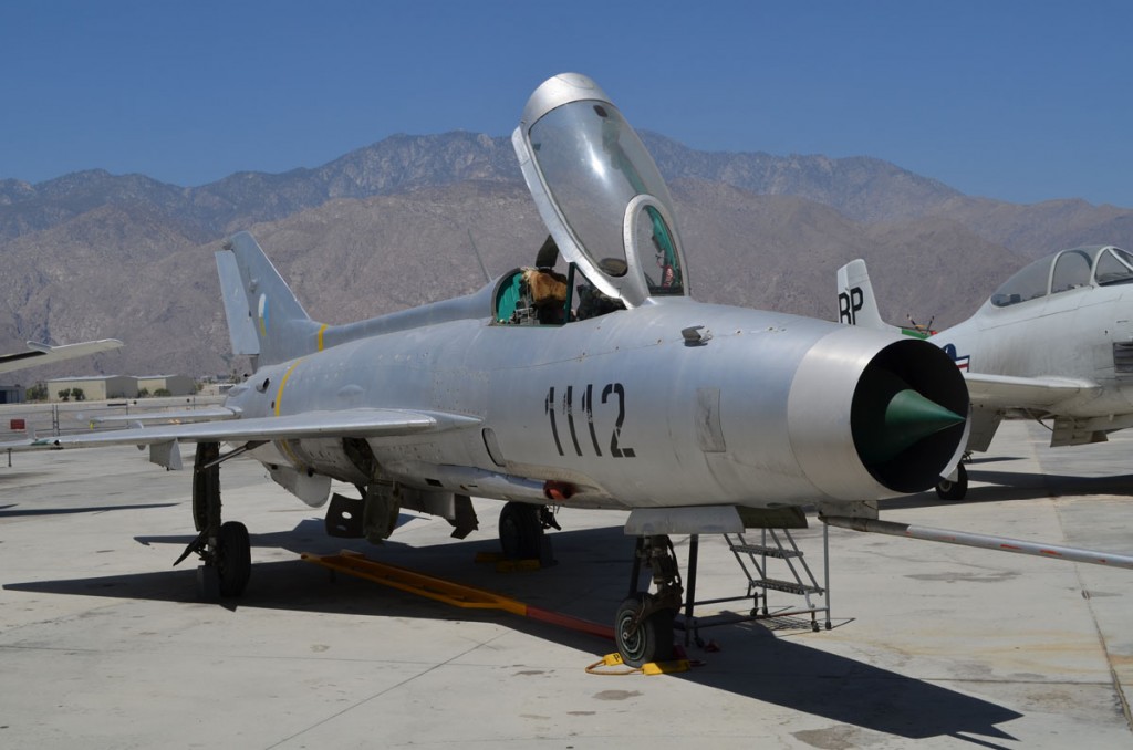 Mikoyan-Gurevich MiG-2lF 1112 at its new home in the California desert.