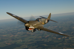 Curtiss P-40 Warhawk, just one of the many WWII planes that will fill the skies over Virginia Beach. (Image Credit: The Fighter Factory)