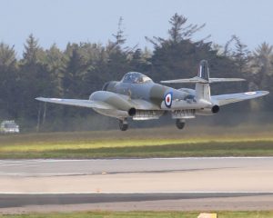 Armstrong Whitworth Meteor NF.11 touches down (Image Credit: Classic Air Force Museum)
