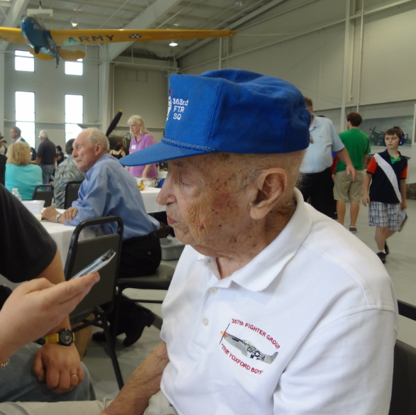 Interviewing living legend, Bill Overstreet at Warbirds Over the Beach earlier this year.