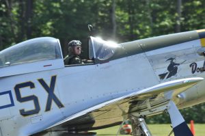 Jerry Yagen prepares for take off in his P-51
