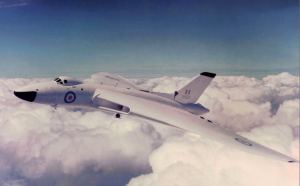 Avro Vulcan XB588 when still new and finished in "Anti-Flash" white for strategic bombing duties (Image Credit: RAF)
