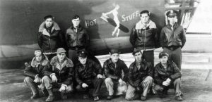 The flight crew of the B-24 Hot Stuff under the command of Captain Robert Shannon (Image Credit: USAAF)