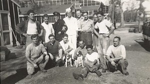 Italian POWs at Camp Montecello in Arkansas. Many Italian and German POWs were so taken with America, they immigrated back to the states after repatriation to their homelands.