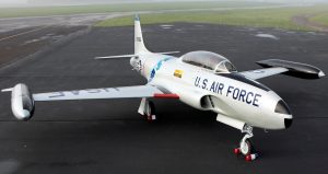 Lockheed T-33A-5 Shooting Star, served as transportation for General Dougherty. (image Credit: Aviation Heritage Park)