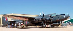 Resplendent, but grounded: "Mr McHenry" on its unveiling day. (Image Credit: Pima Air & Space Museum)