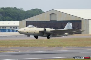 Takeoff of English Electric Canberra after RIAT 2013 (Image Credit: Alan Howell)