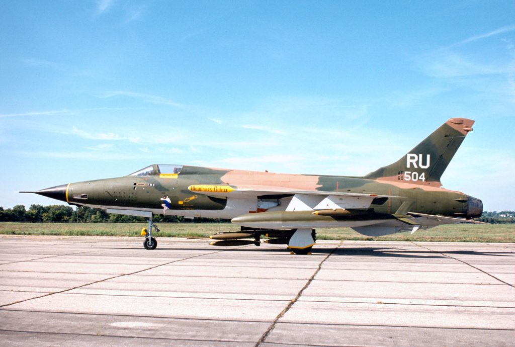 Republic F-105D Thunderchief "Memphis Belle II" in the collection of the National Museum of the United States Air Force.  (Image Credit: USAF)