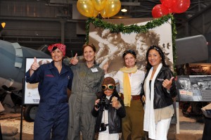 Visitors didn't limit themselves just to Amelia, showing up in all manner of costumes representing women in aviation. (Image Credit: Pacific Aviation Museum)