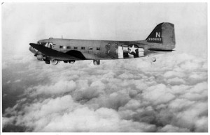 National Warplane Museum's C-47 in 1944 (Image Credit: National Warplane Museum)