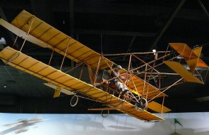 Golden Flyer replica on display at the Museum. (Image Credit: Ad Meskins/ CC 3.0)