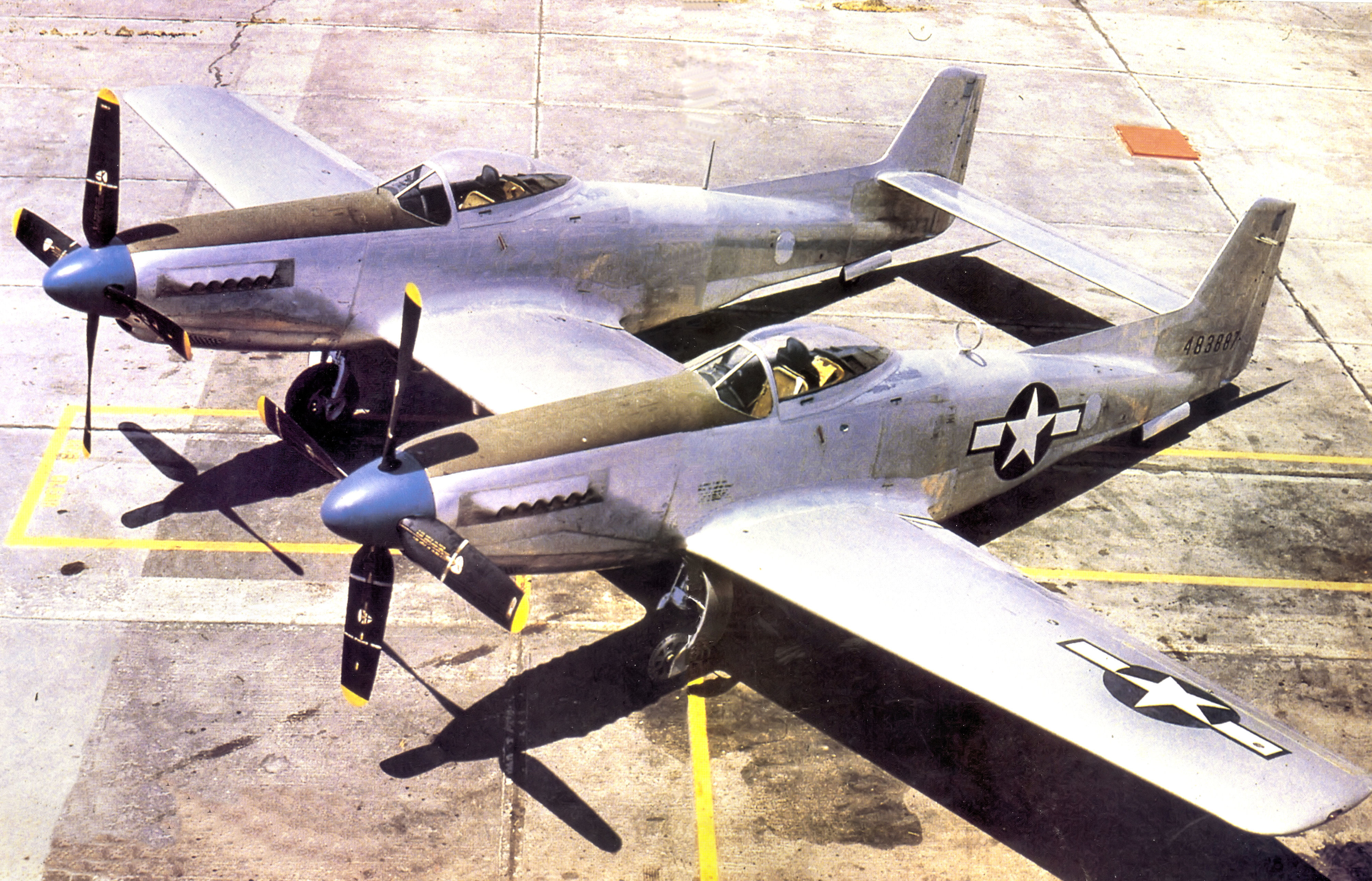 North American XP-82 Twin Mustang 44-83887 in 1945