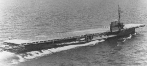 Converted side-wheel excursion steamer, the USS Sable was used as a platform to train aircraft carrier-bound pilots in WWII (Image Credit: Naval Historical Center)