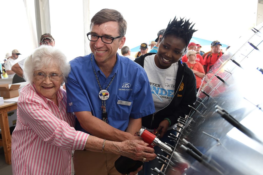 EAA to Bring One Week Wonder Aircraft Build Back to AirVenture Oshkosh in 2027 10 2014 audrey poberezny rivet